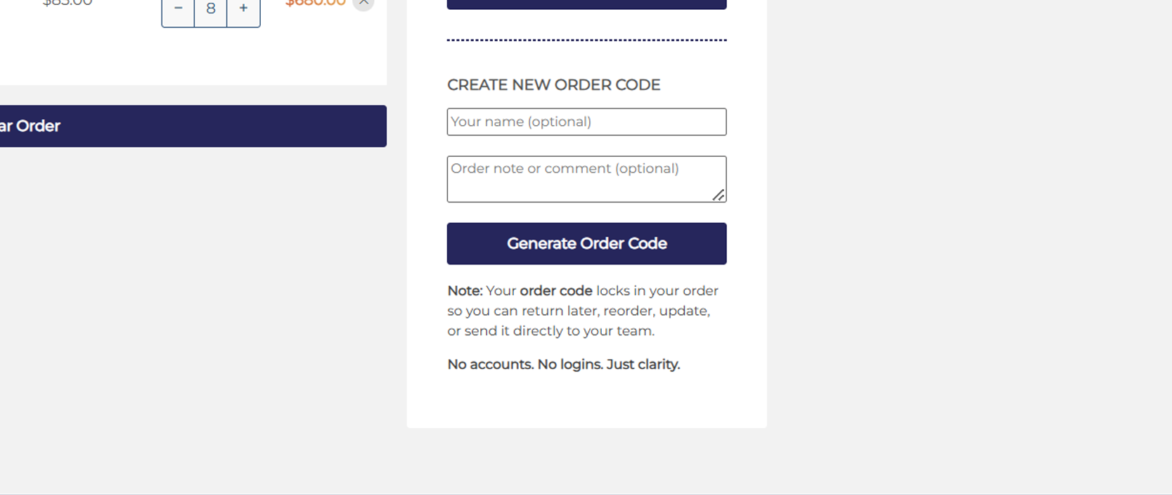 Introducing Order Codes: Save Carts, Share, and Reorder with Ease