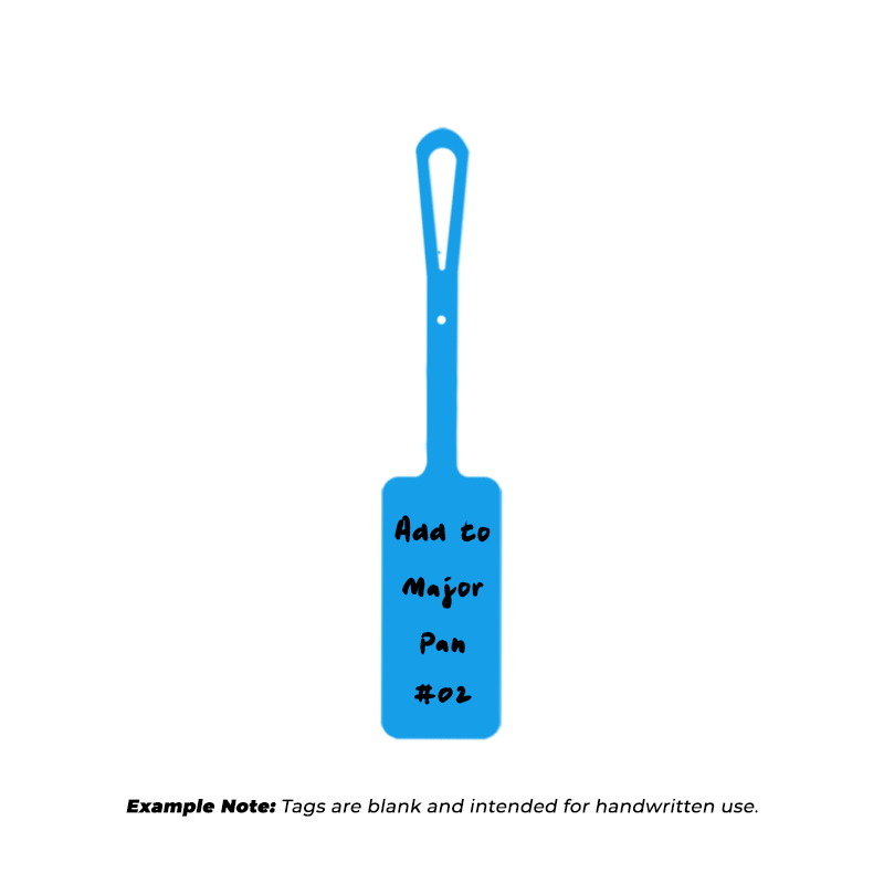 Blue Instrument Loop Tag