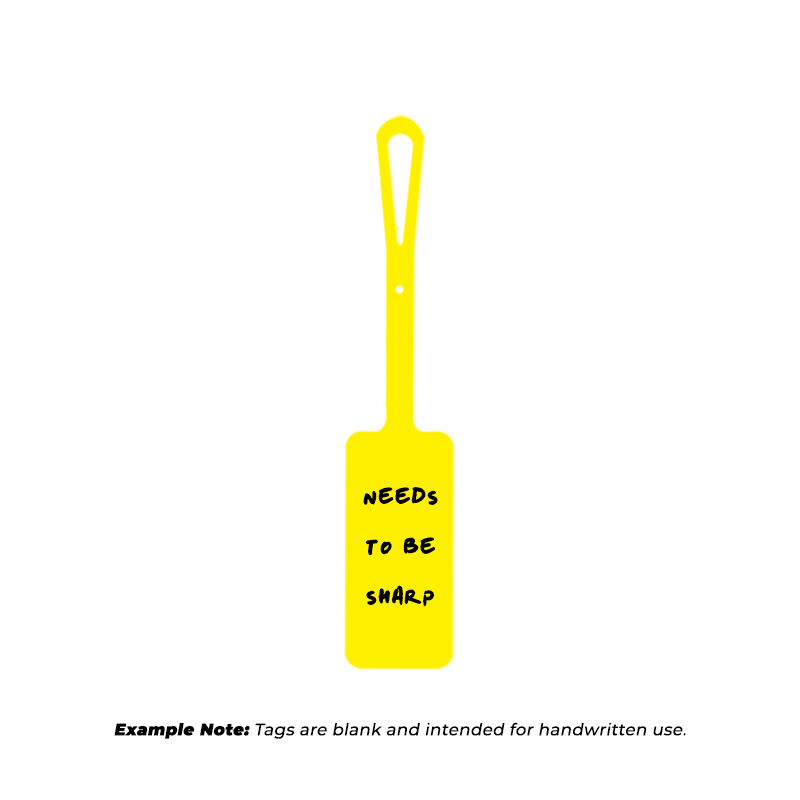 Yellow Instrument Loop Tag