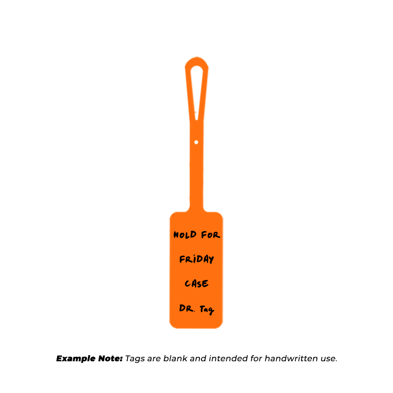 Orange Instrument Loop Tag