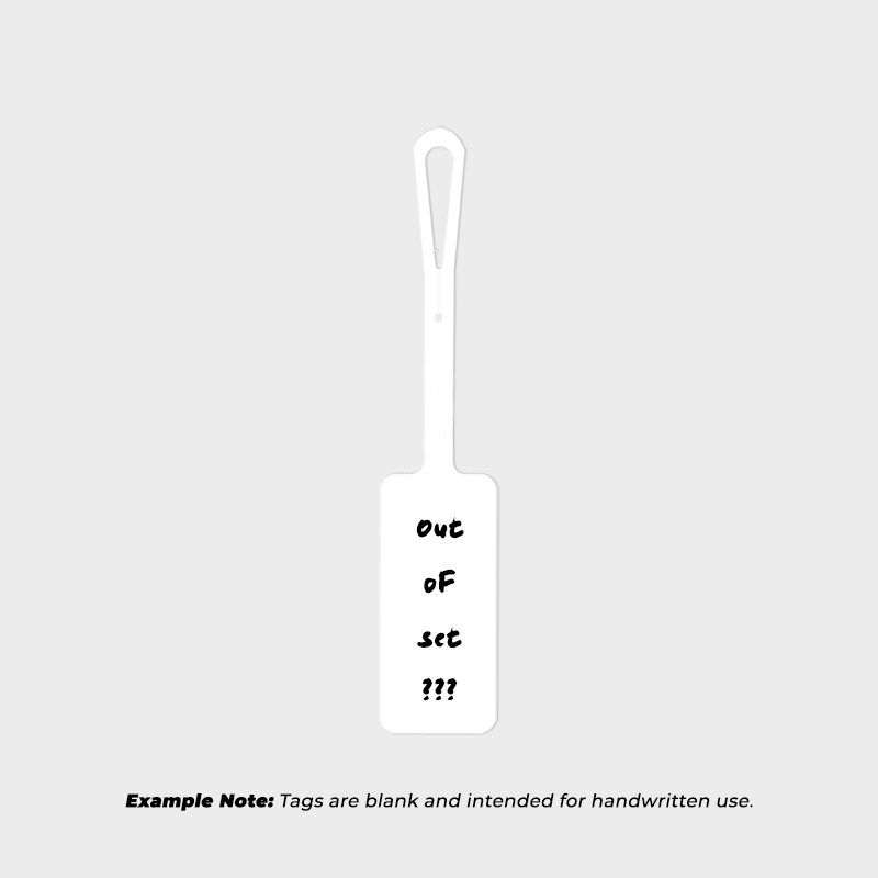 White Instrument Loop Tag