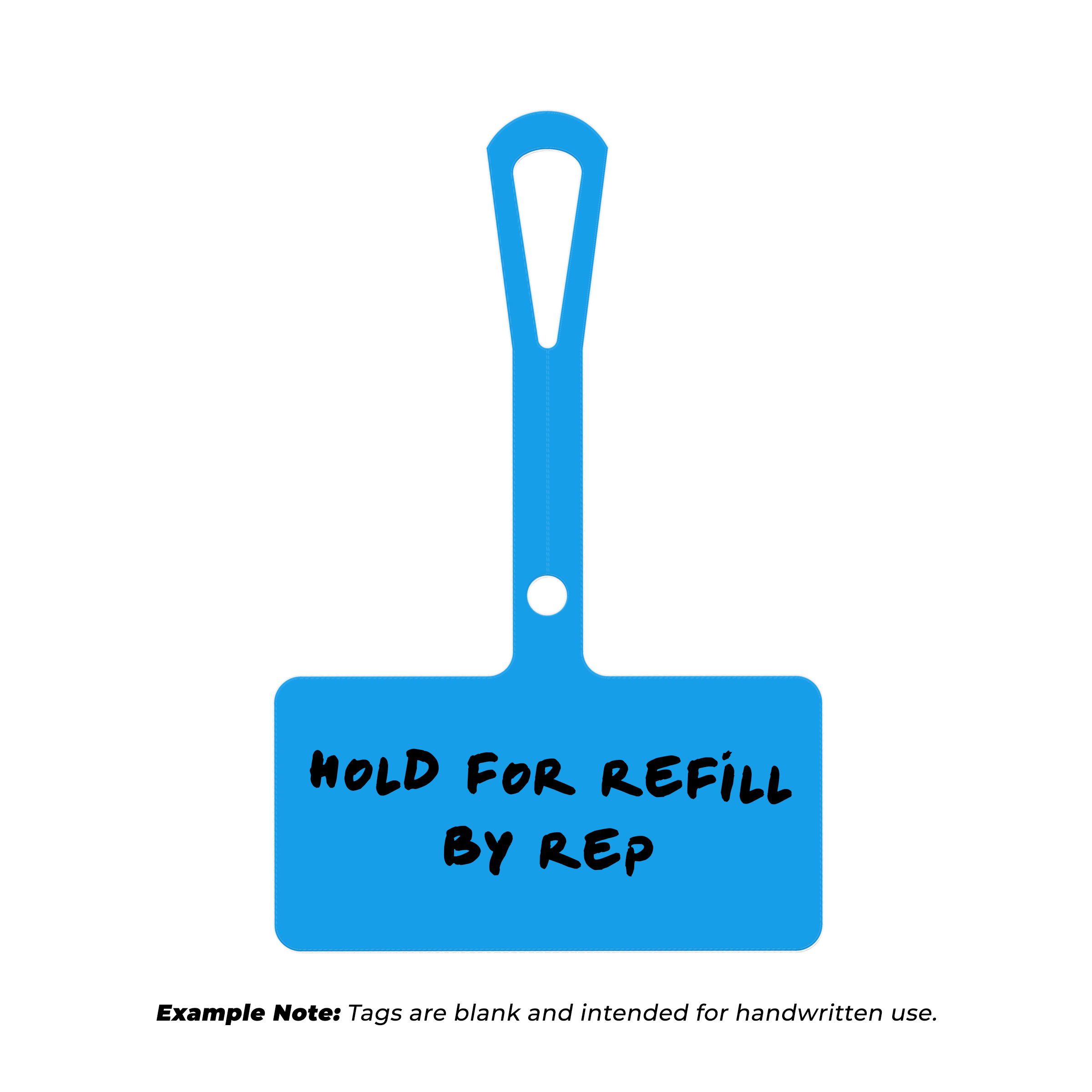 Blue Wide Loop Tag