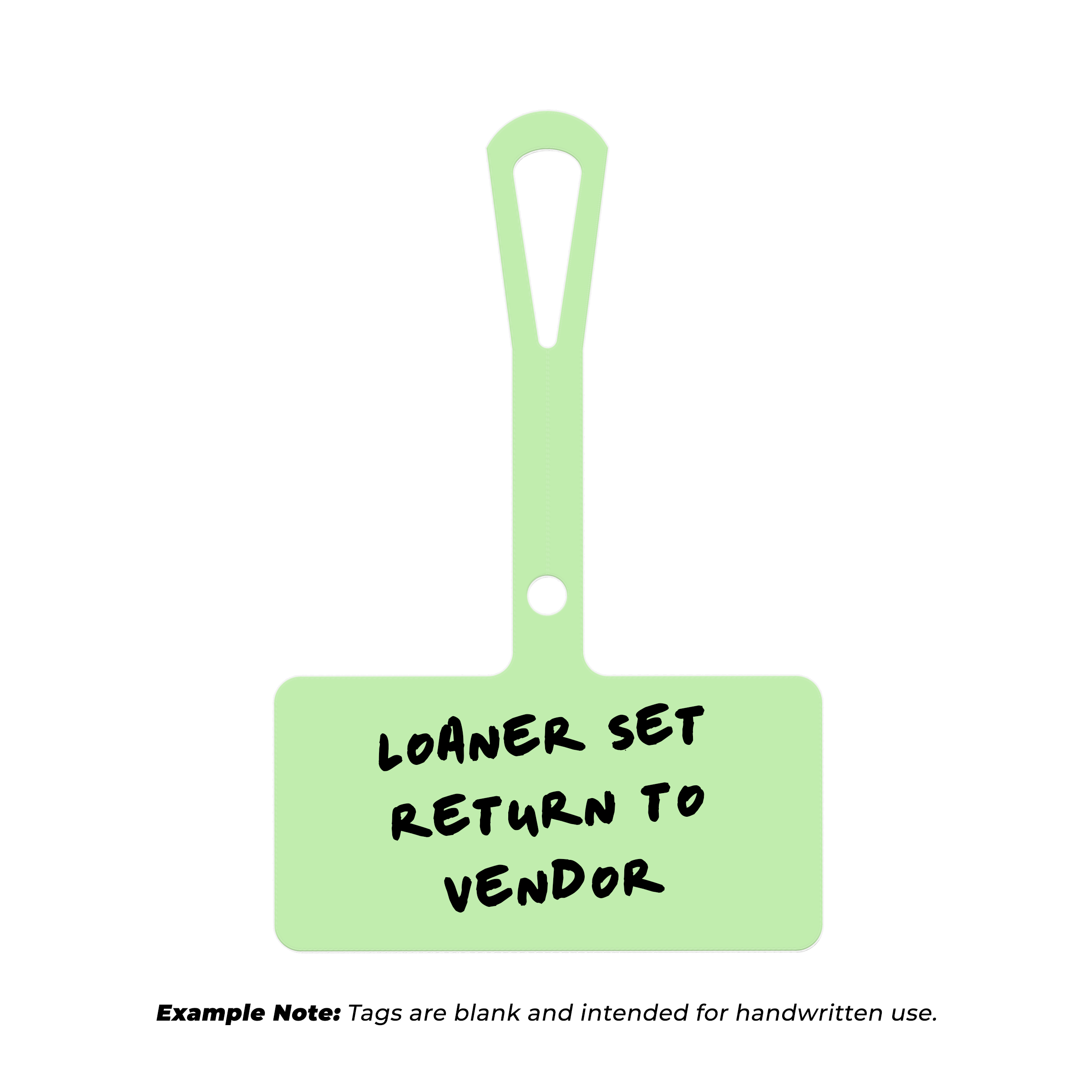 Light-Green Wide Loop Tag