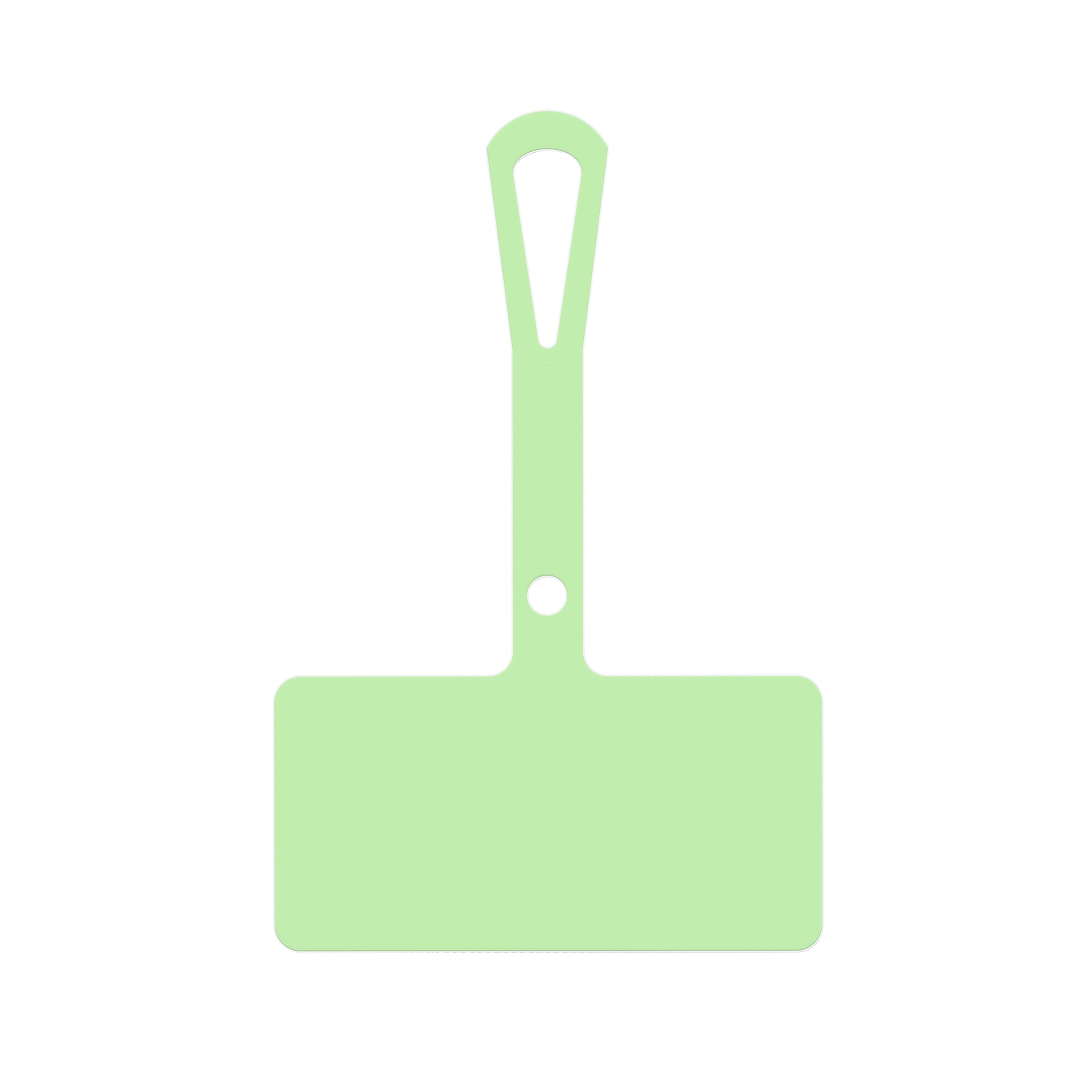 Light-Green Wide Loop Tag