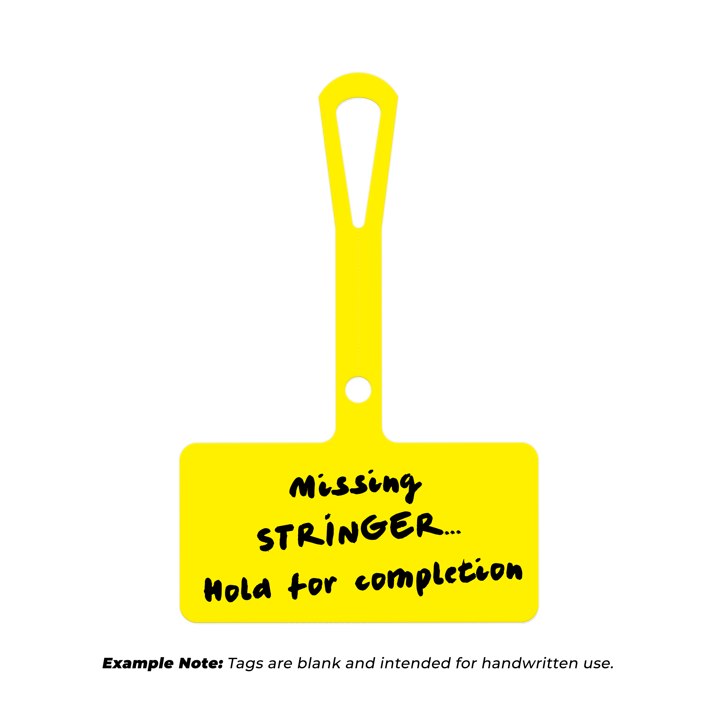 Yellow Wide Loop Tag