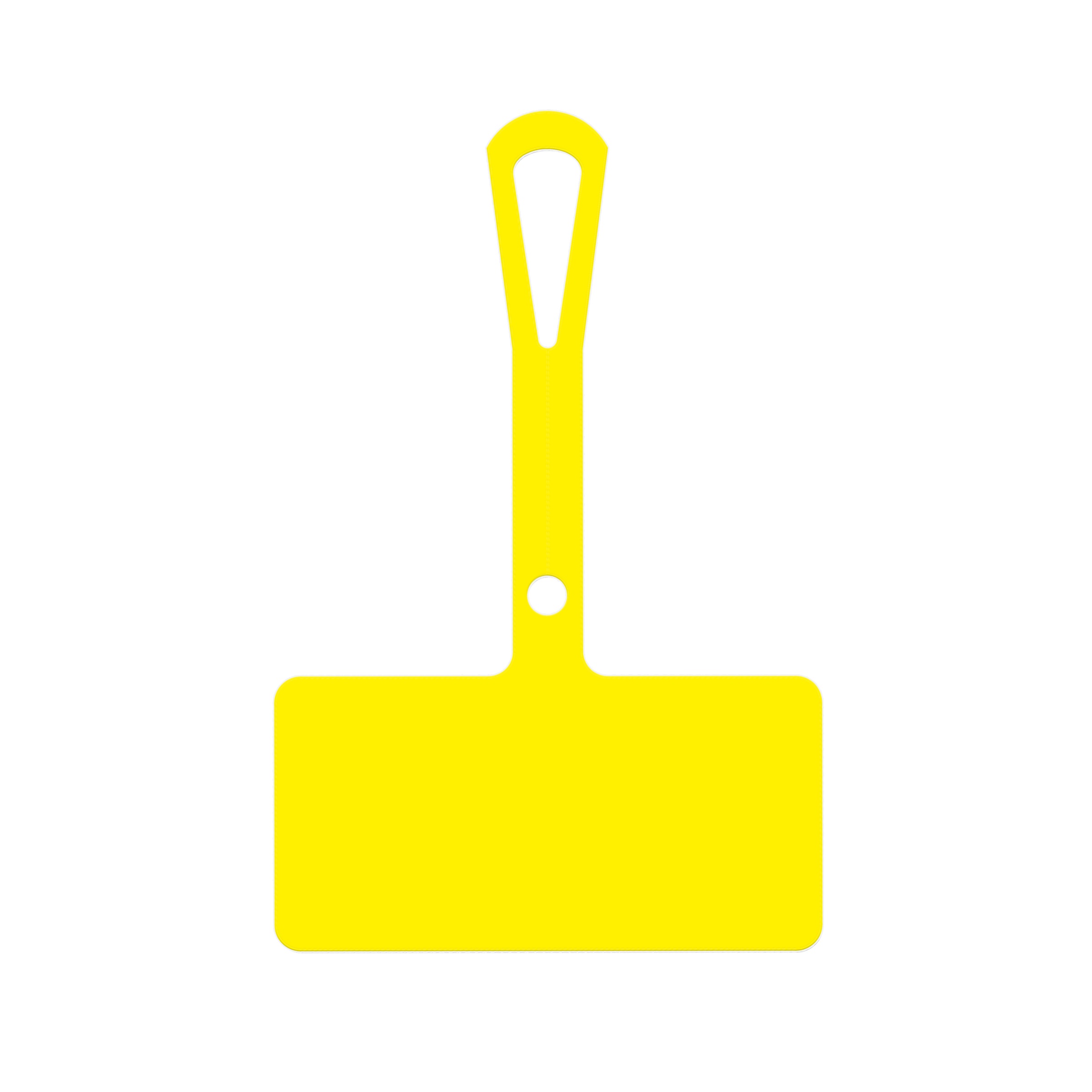Yellow Wide Loop Tag