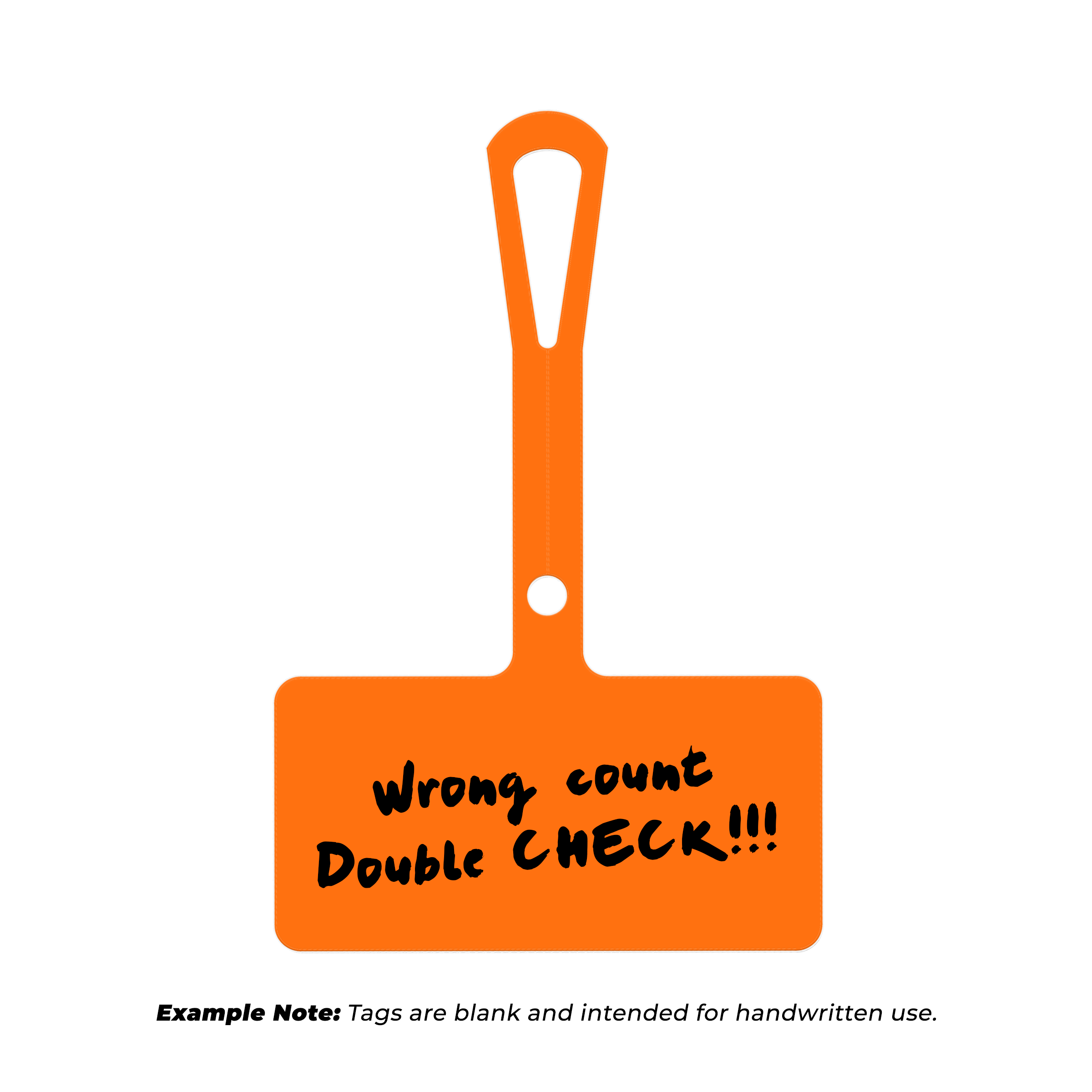 Orange Wide Loop Tag