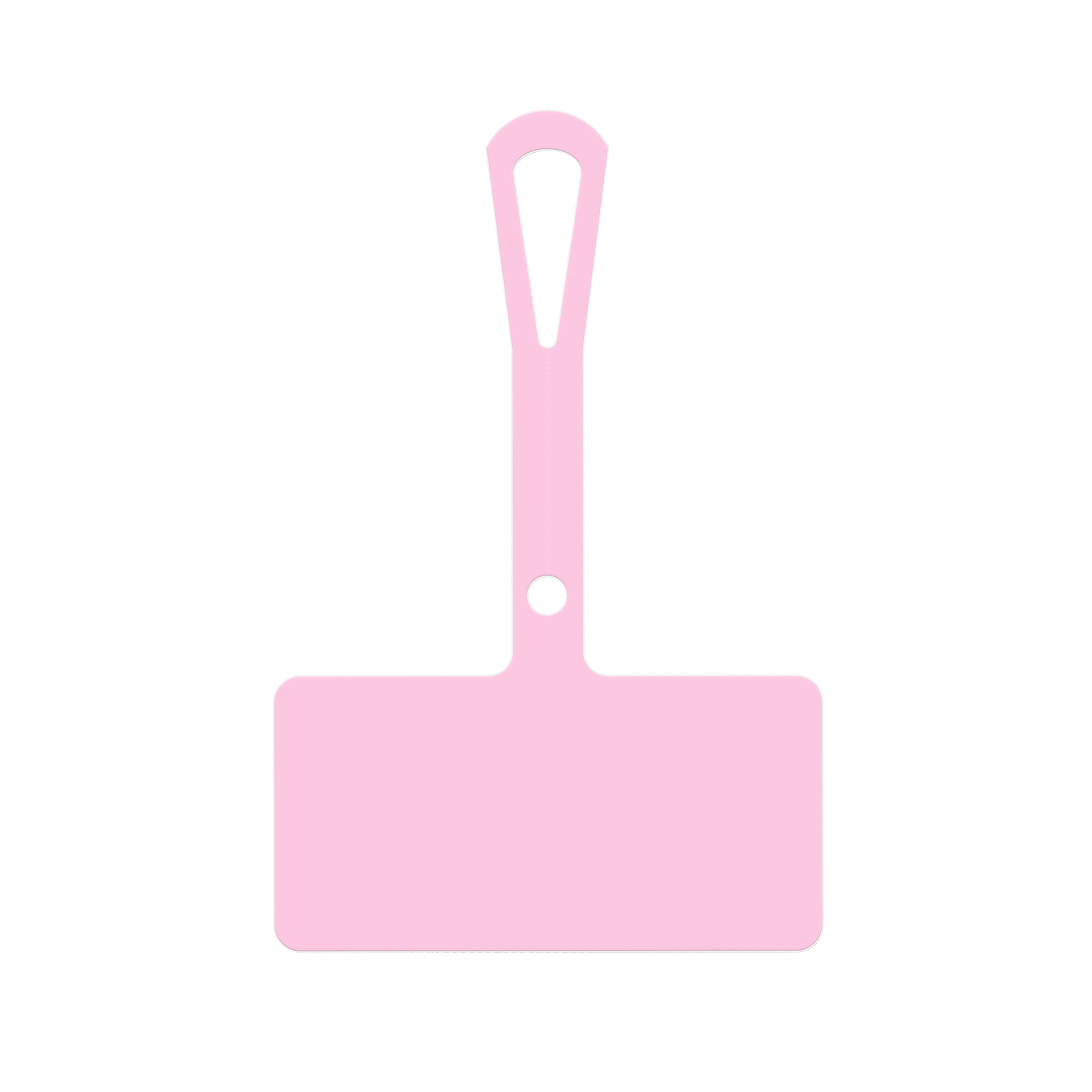 Pink Wide Loop Tag